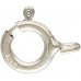 10 Qty. 5mm Spring Ring Clasps with Open Ring .925 Sterling Silver