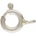 4 Qty. 8mm Sterling Silver Spring Ring Clasps with Open Ring