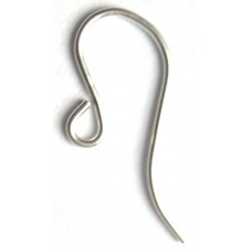 2 Qty. Ear Wire with Loop .925 Sterling Silver Fish Hooks Earwires