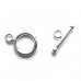 6 Qty. 9mm Round Toggle Clasp .925 Sterling Silver