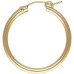 2 Qty. 14K Gold Filled Eurowire Hoop Earrings, 26x2.3mm