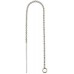 8 Qty. Sterling Silver Ear Threads, Threader Earrings with Attachment Loop, Box Chain (4 Pairs) 