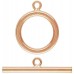 15mm 14K Rose Gold Filled Toggle Clasp