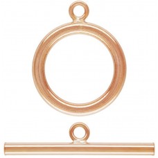 15mm 14K Rose Gold Filled Toggle Clasp
