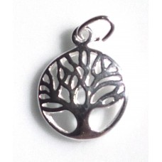 Tree of Life Charm (12mmX14mm).925 Sterling Silver
