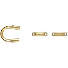 10 Qty. 14k Gold Filled Wire Guards (Wire Protectors, Cable Thimbles) .021 inch Hole