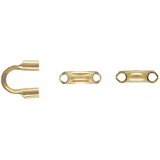 10 Qty. 14k Gold Filled Wire Guards (Wire Protectors, Cable Thimbles) .031 inch hole