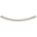 6 Qty. Sterling Silver Curved Tube Bead (25mm by 2mm).925
