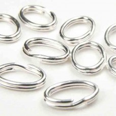 10 Qty. Sterling Silver Split Rings (5.2mm splitring Diameter)