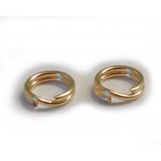2 Qty. Genuine 14k Gold Split Rings (5mm splitring Diameter, About 0.20 inch)