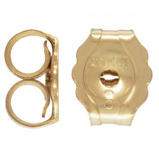 10 Qty. 14k Gold Filled Earring Backs, Light & Small (4.6x3.8mm)