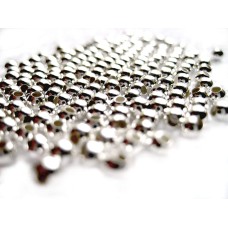 Pkg 100 2mm Sterling Silver Beads 