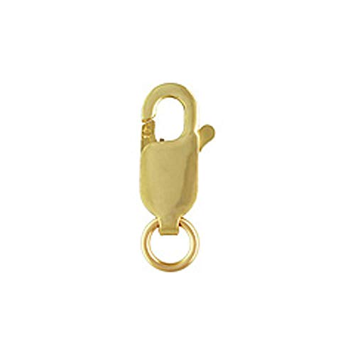 Genuine 14k Gold Lobster Claw Clasp, (Small) 4x10mm with Open Ring by ...
