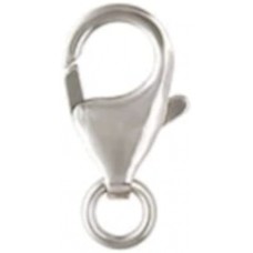 12mm .925 Sterling Silver Lobster Claw Clasp with an Open Jump Ring  