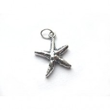 Small Starfish Charm (16x12mm) .925 Sterling Silver